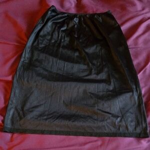 Elegant Black Slip Skirt